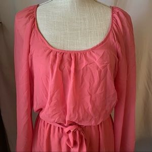 pink / peach colored dress